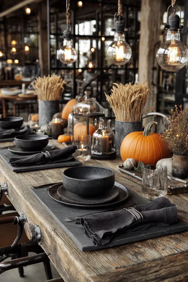 Industrial Rustic Autumn Loft Table