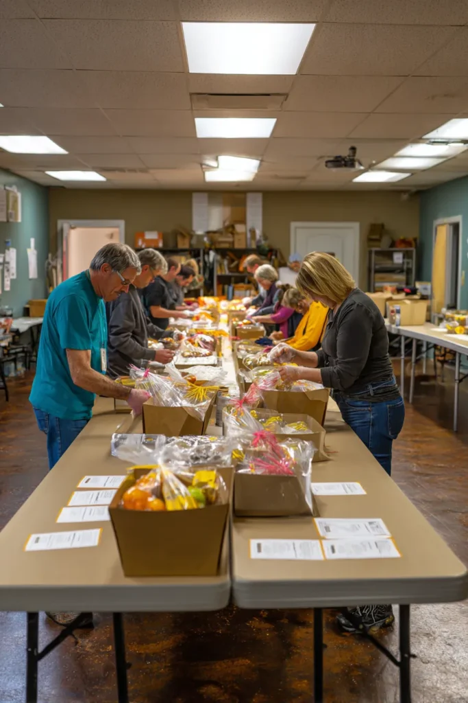 Community Thanksgiving Basket Assembly