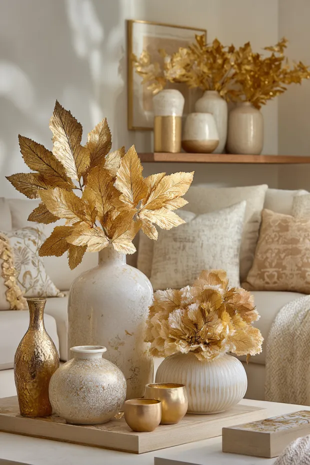 Golden Leaves Living Room Styling