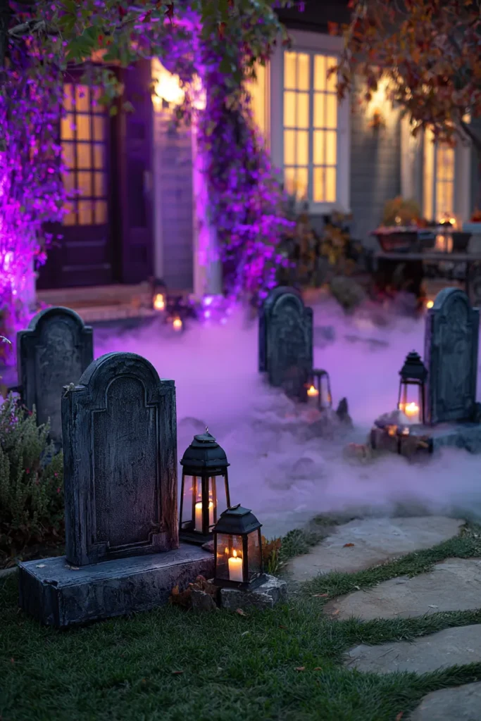 Patio Outdoor Graveyard Scene
