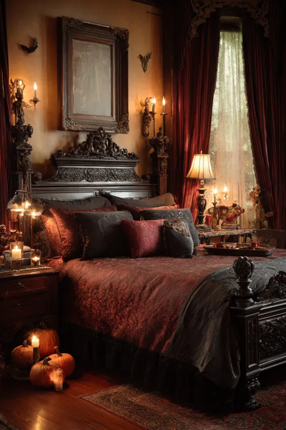 Victorian-Inspired Spooky Bedroom