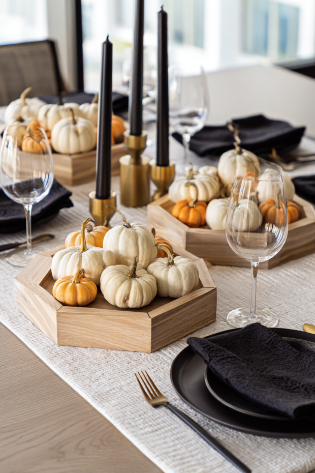 Geometric Fall Table Design