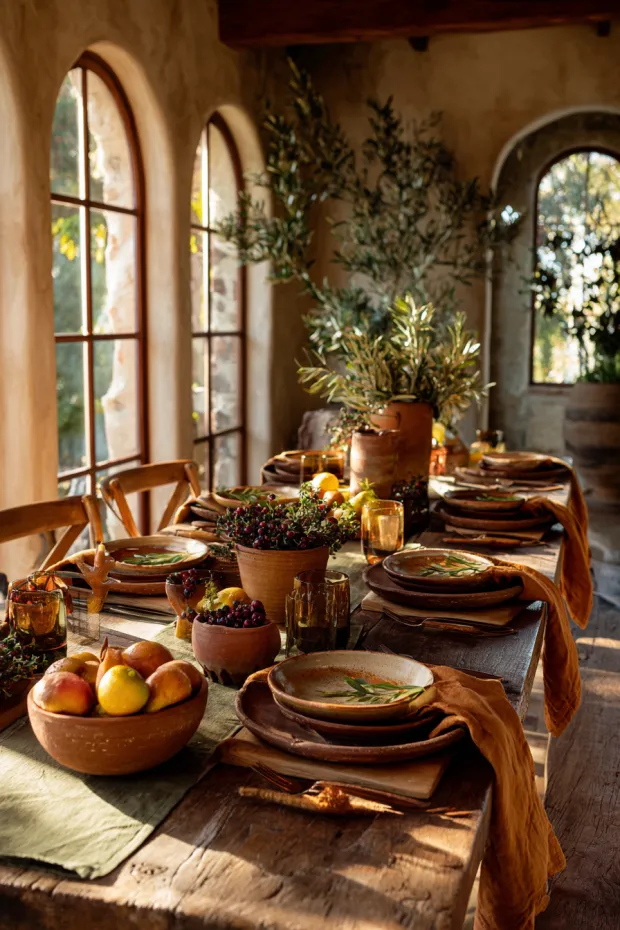 Mediterranean Rustic Autumn Harvest