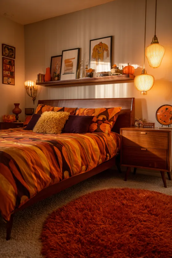 Mid-Century Modern Halloween Den