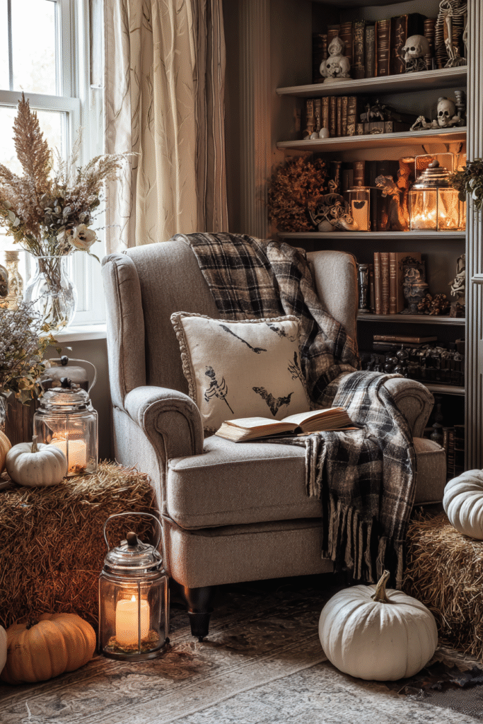 Reading Nook Fall Halloween Decor Corner