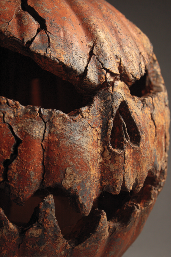 Realistic Zombie Face Pumpkin with Advanced Shading Techniques