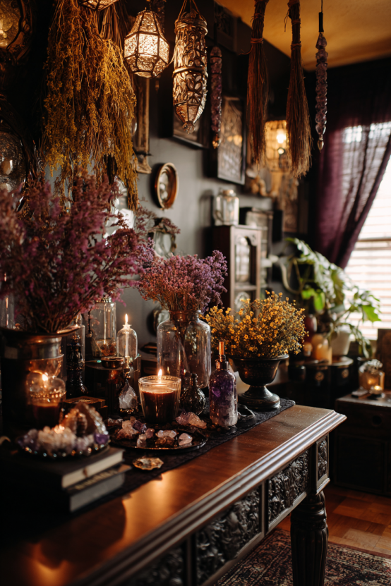 Witchy Halloween Apartment Den