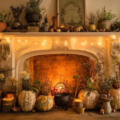 27 Bewitching Halloween Mantel Decor Ideas That Transform Homes