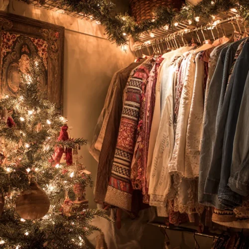 30 Rustic Farmhouse Christmas Tree Decoration Ideas for Cozy Homes